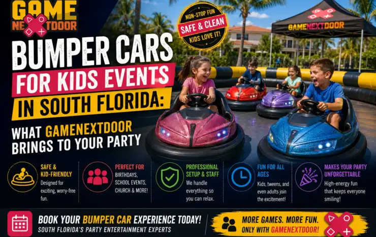 Bumper Cars for Kids Events in South Florida