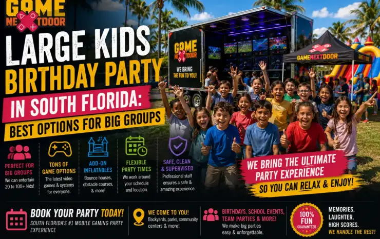 Large Kids Birthday Party in South Florida