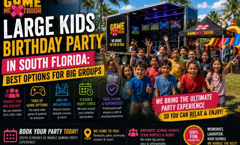 Large Kids Birthday Party in South Florida