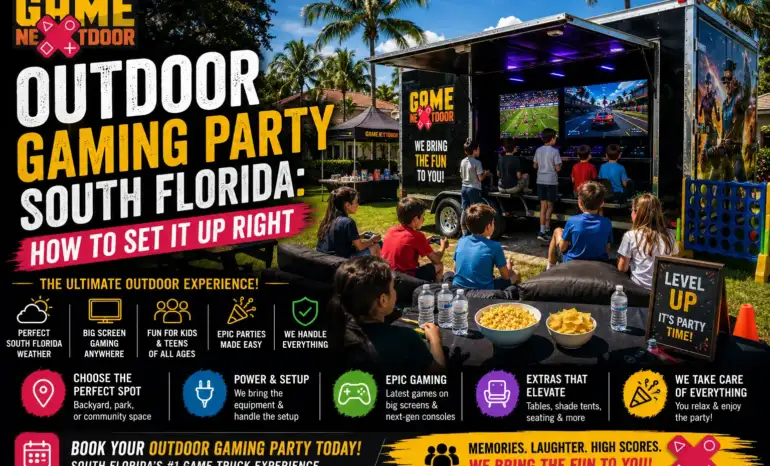 Outdoor Gaming Party South Florida