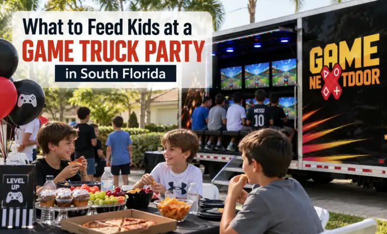 Feed Kids at a Game Truck Party in South Florida
