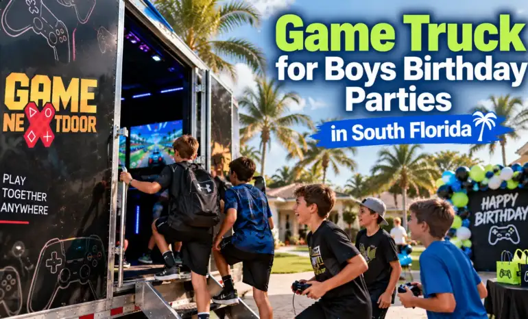 Game Truck for Boys Birthday Parties in South Florida