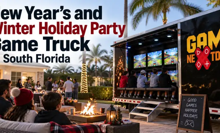 New Year's and Winter Holiday Party Game Truck in South Florida