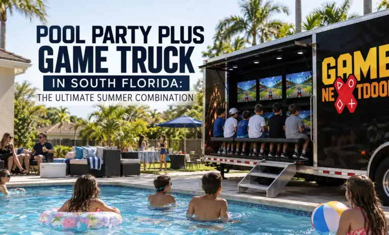 Pool Party Plus Game Truck in South Florida