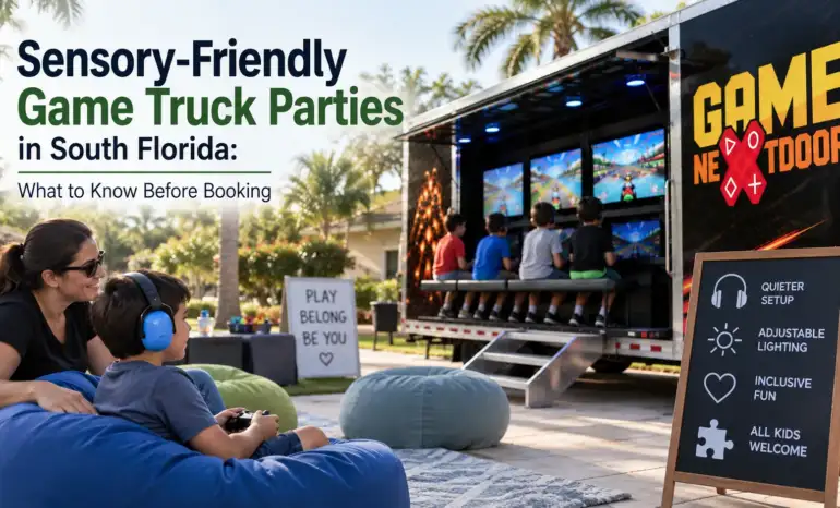 Sensory-Friendly Game Truck Parties in South Florida